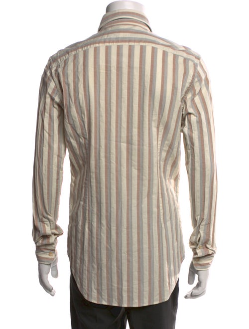 Eleventy Striped Long Sleeve Shirt