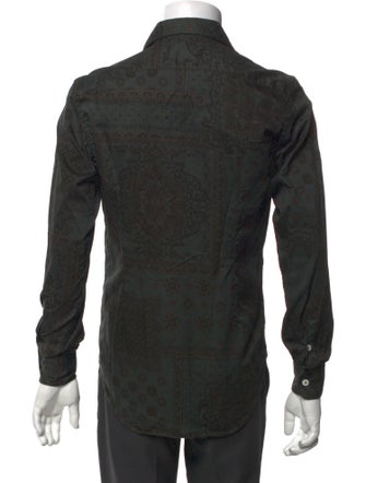 Eleventy Printed Long Sleeve Shirt