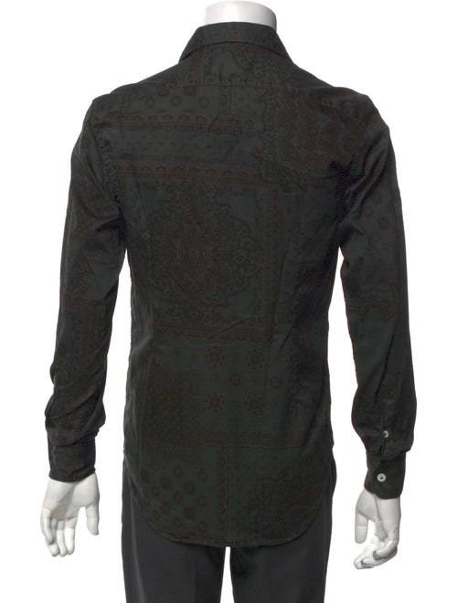 Eleventy Printed Long Sleeve Shirt