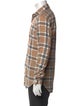 Eleventy Plaid Print Long Sleeve Shirt