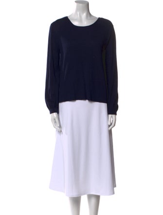 Eleventy Merino Wool Scoop Neck Sweater