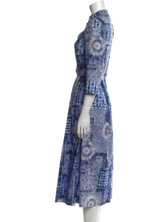 Eleventy Printed Long Dress