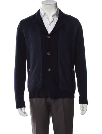 Eleventy Wool V-Neck Cardigan