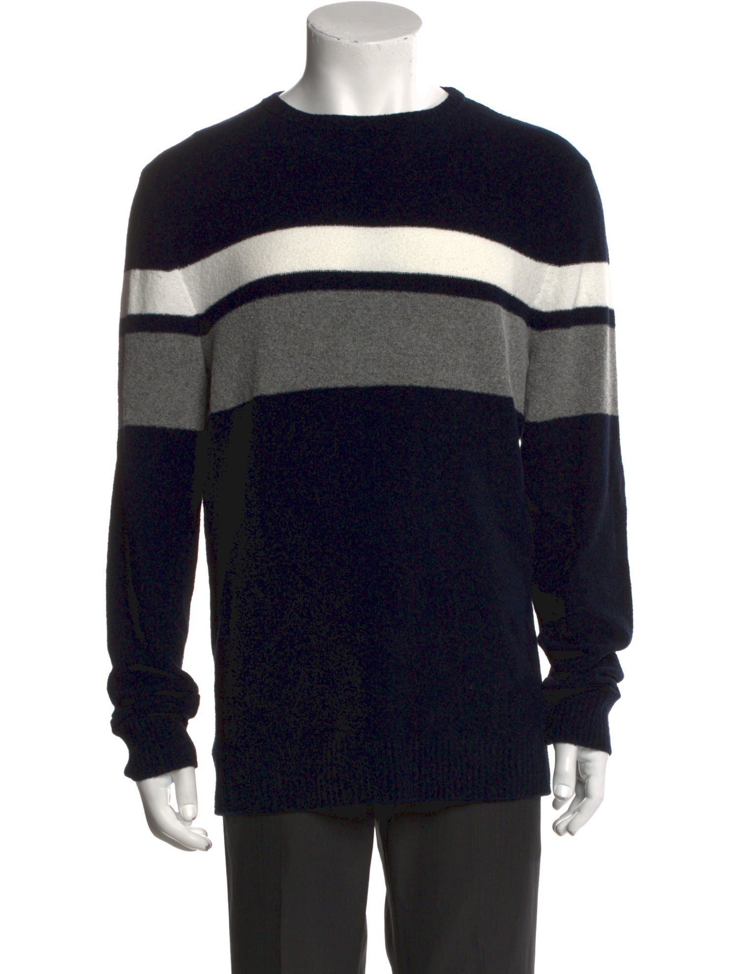 Eleventy Striped Crew Neck Pullover