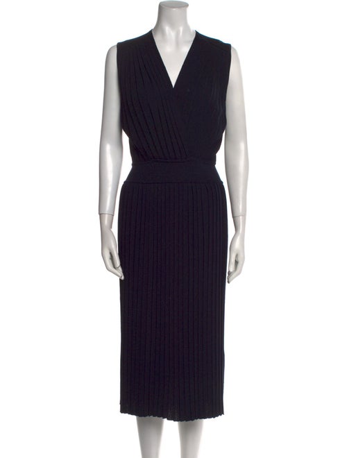Eleventy V-Neck Midi Length Dress