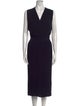 Eleventy V-Neck Midi Length Dress