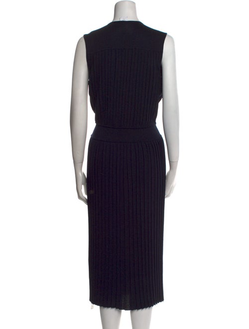 Eleventy V-Neck Midi Length Dress