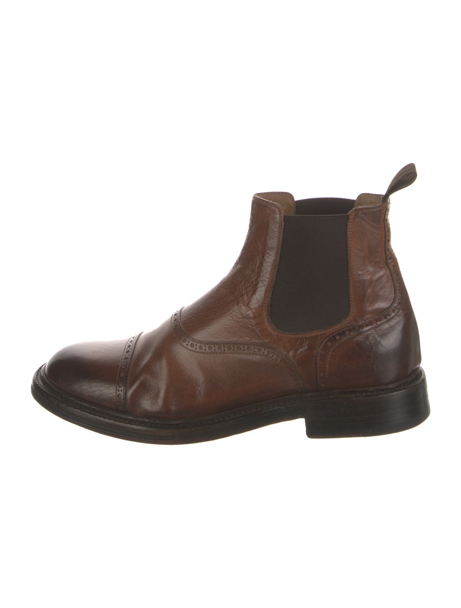 Eleventy Leather Chelsea Boots