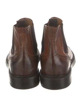 Eleventy Leather Chelsea Boots