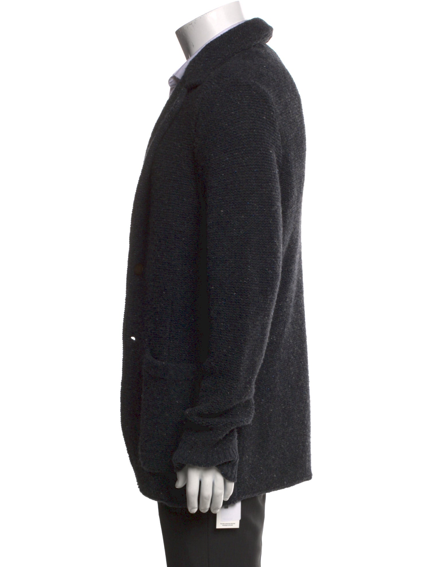 Eleventy Wool Open Front Cardigan