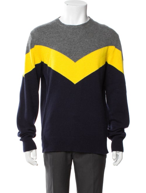 Eleventy Cashmere Colorblock Pattern Pullover