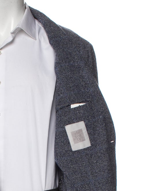 Eleventy Plaid Print Blazer