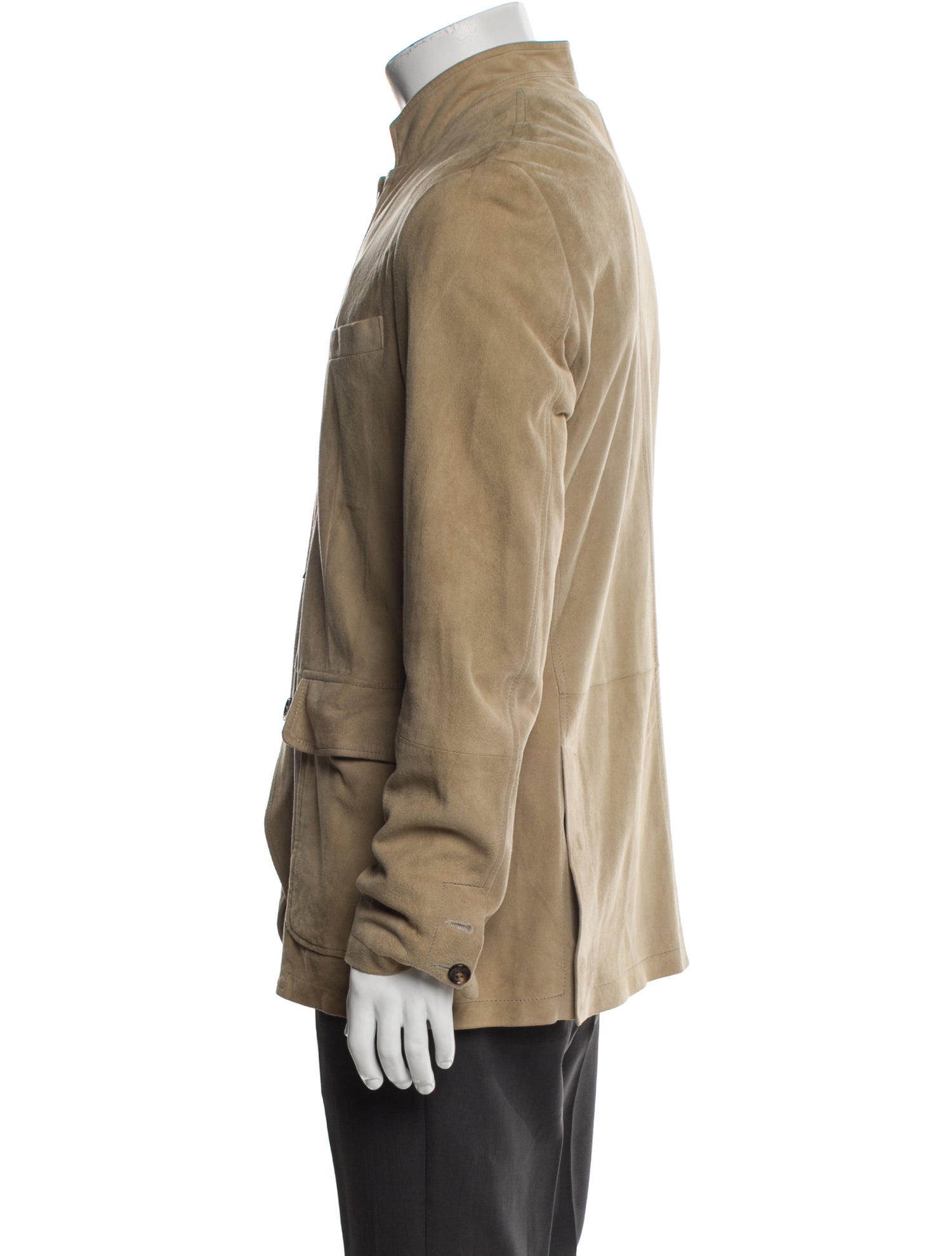Eleventy Leather Utility Jacket