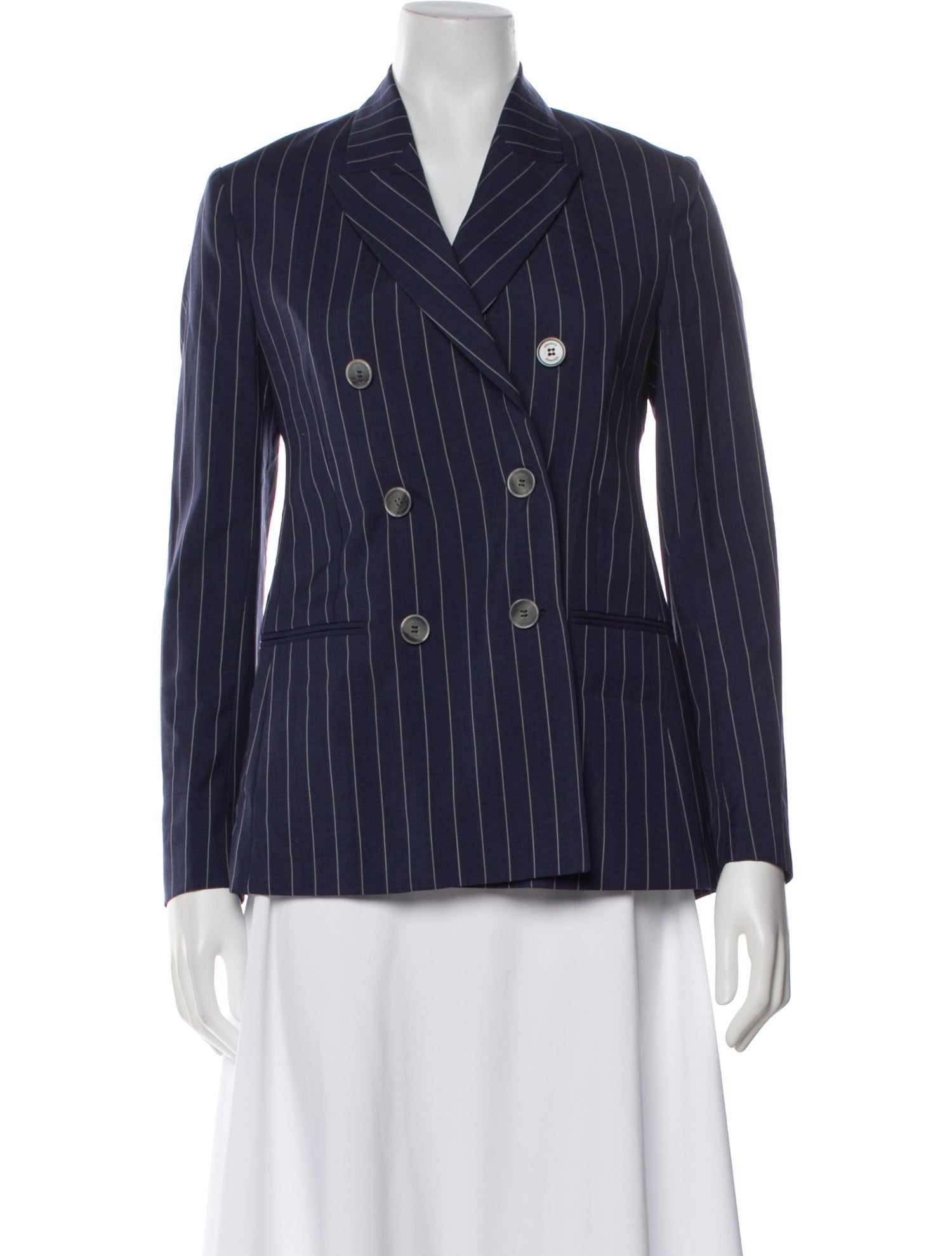 Eleventy Wool Striped Blazer