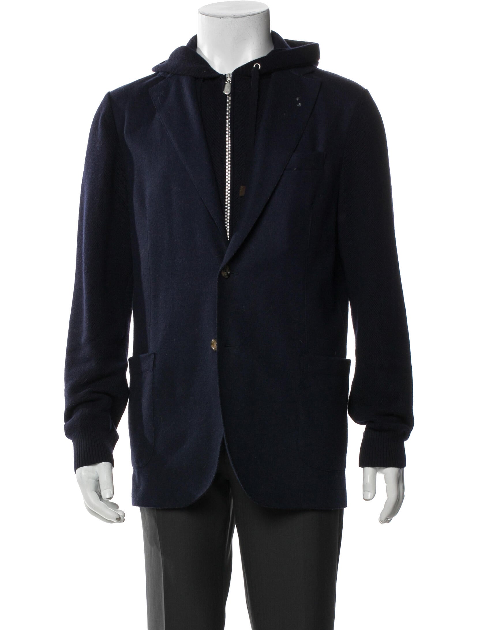 Eleventy Wool Moto Jacket