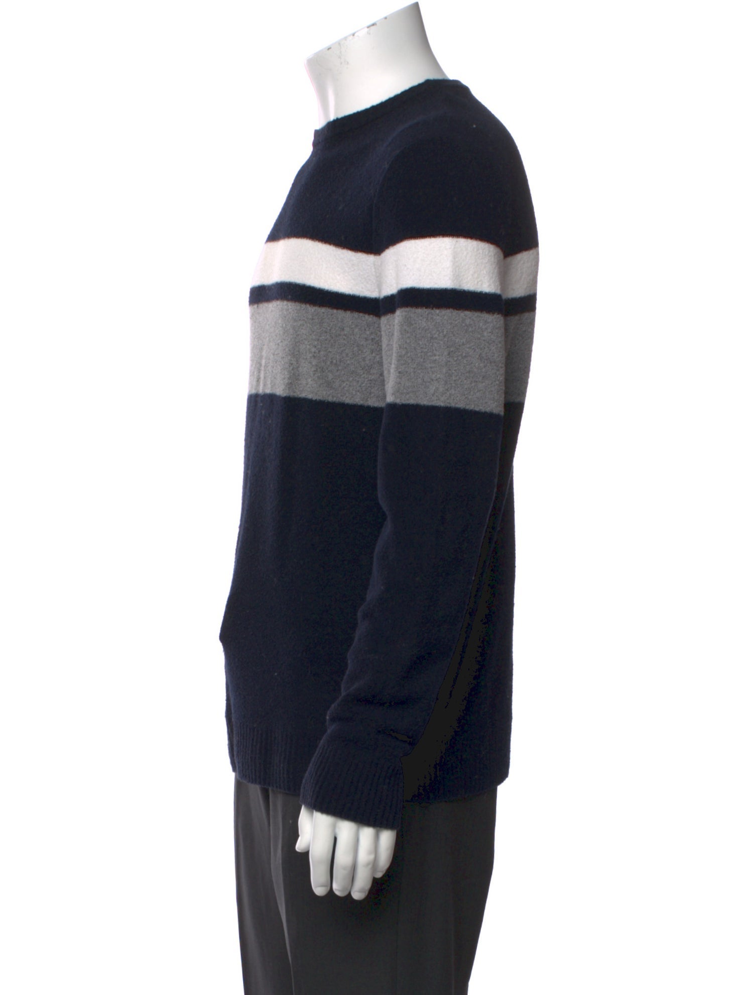 Eleventy Striped Crew Neck Pullover