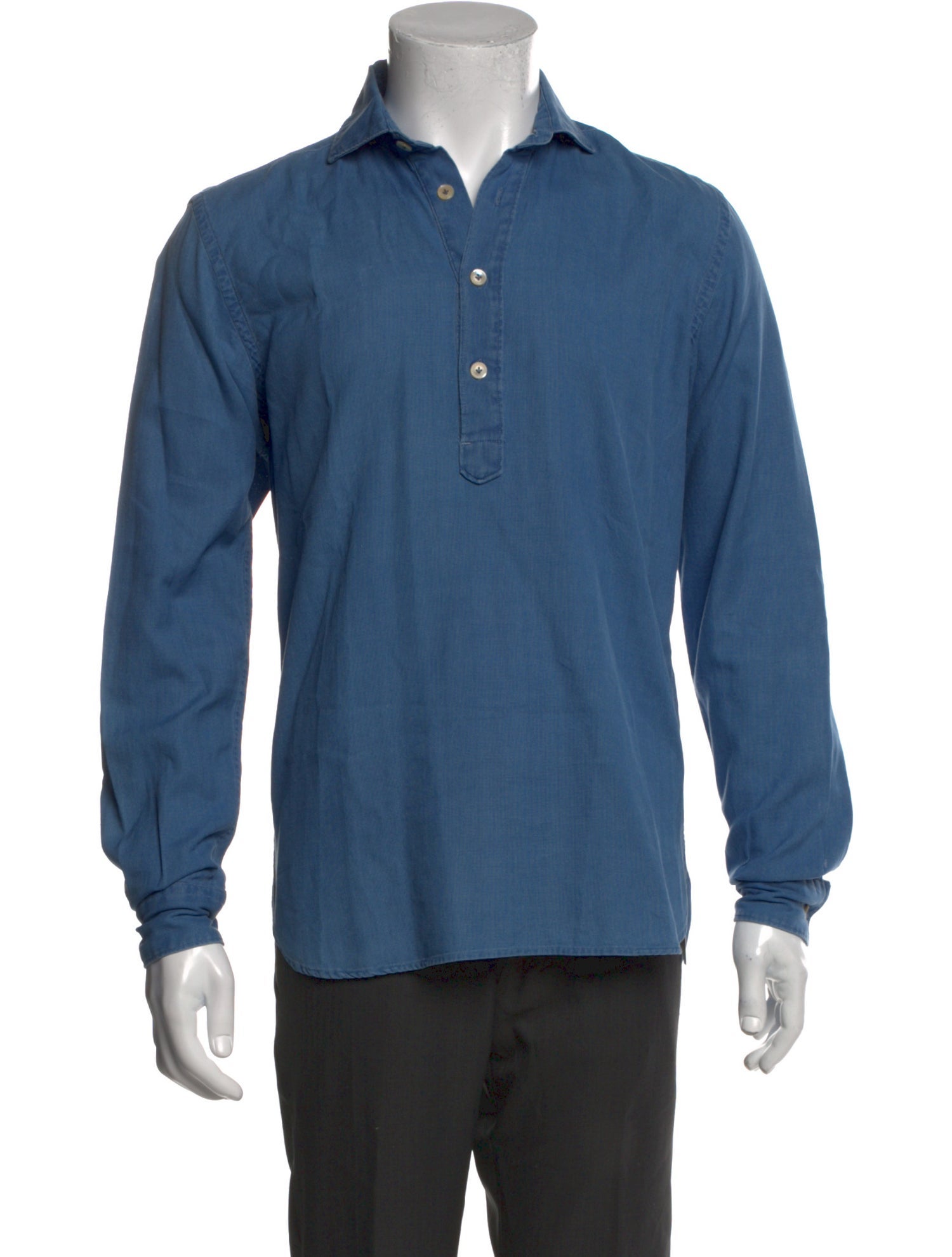 Eleventy Long Sleeve Denim Shirt
