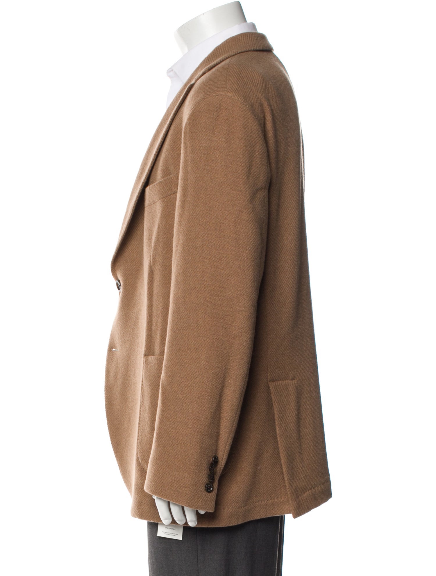 Eleventy Wool Tweed Pattern Peacoat