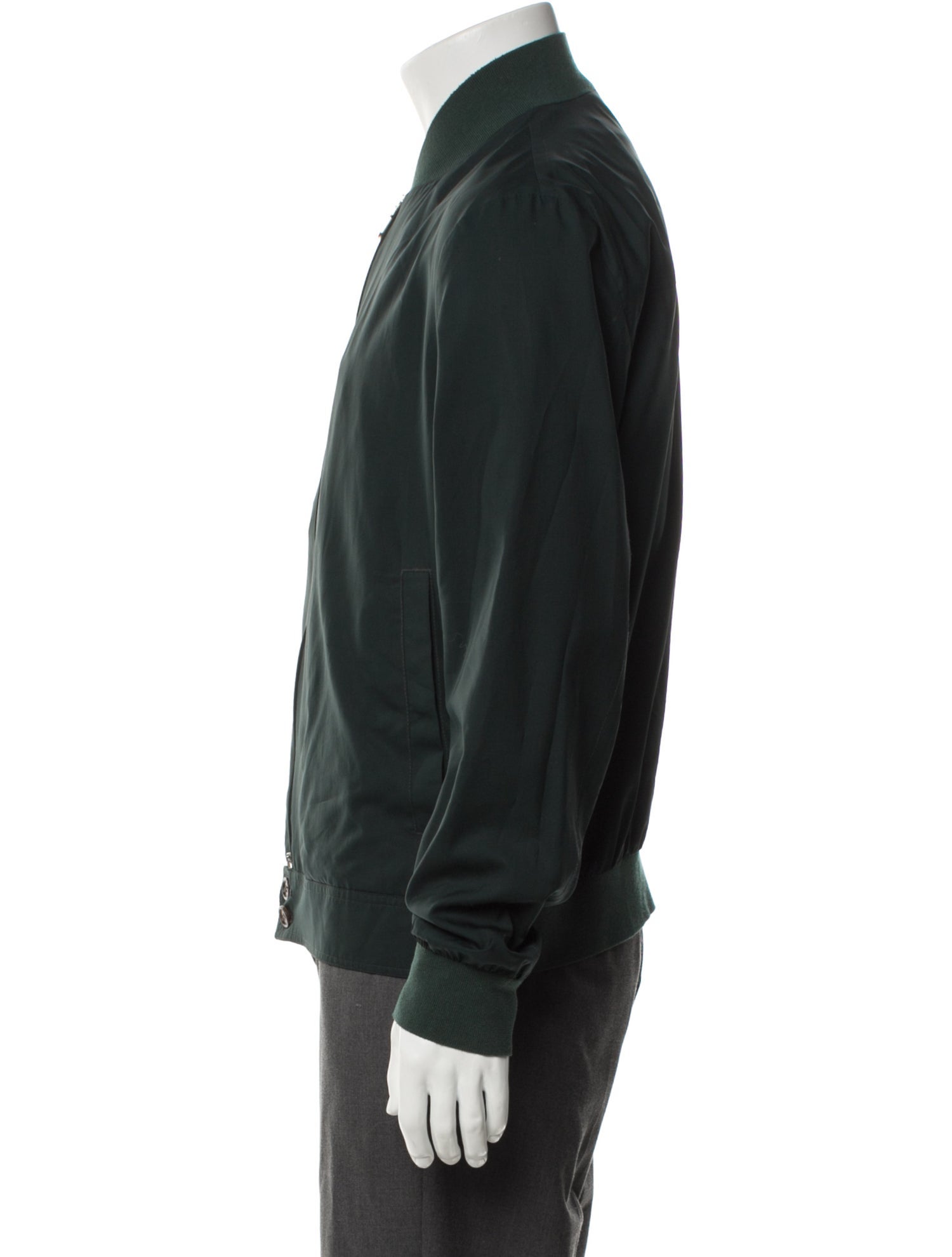 Eleventy Silk Bomber Jacket