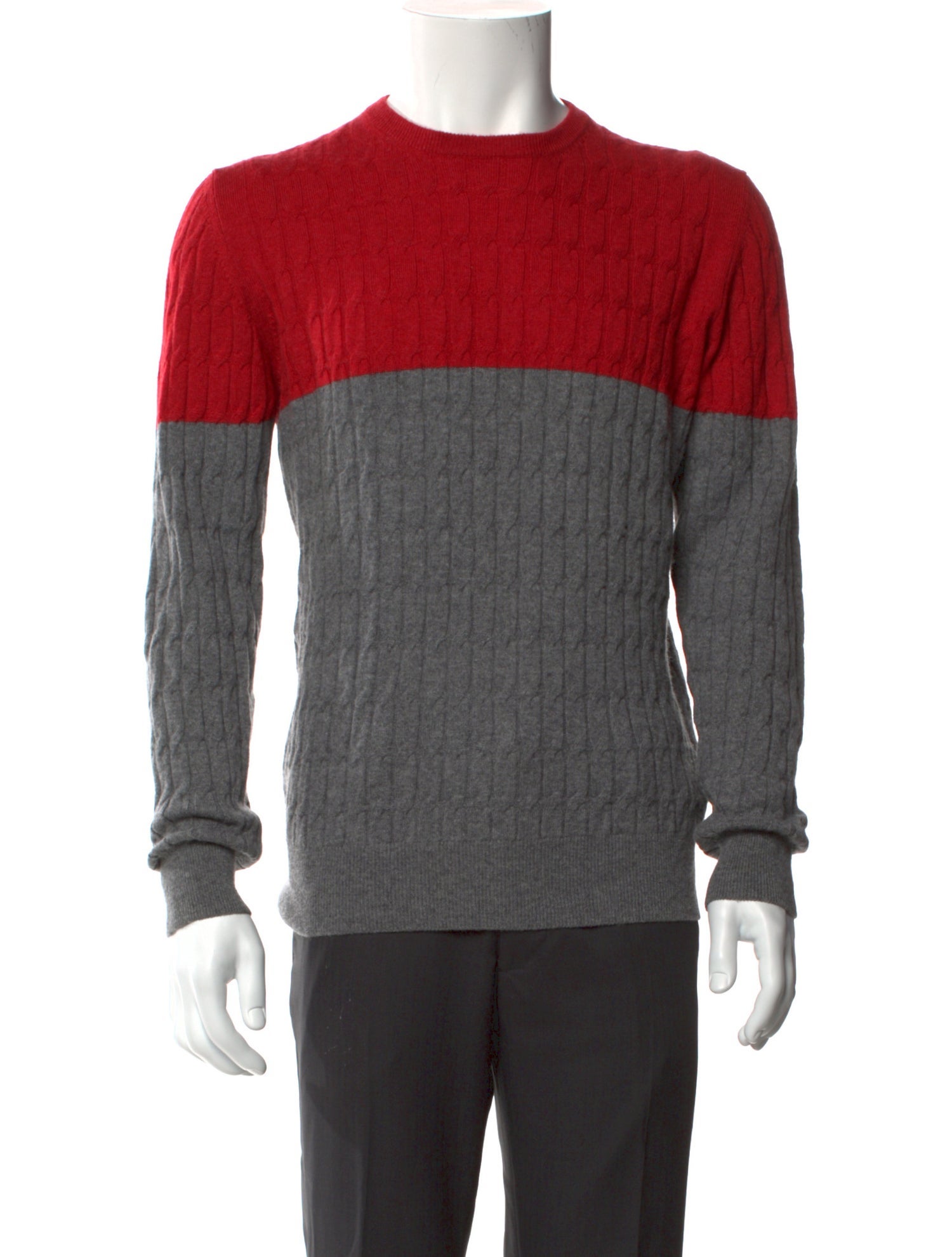 Eleventy Cashmere Colorblock Pattern Pullover