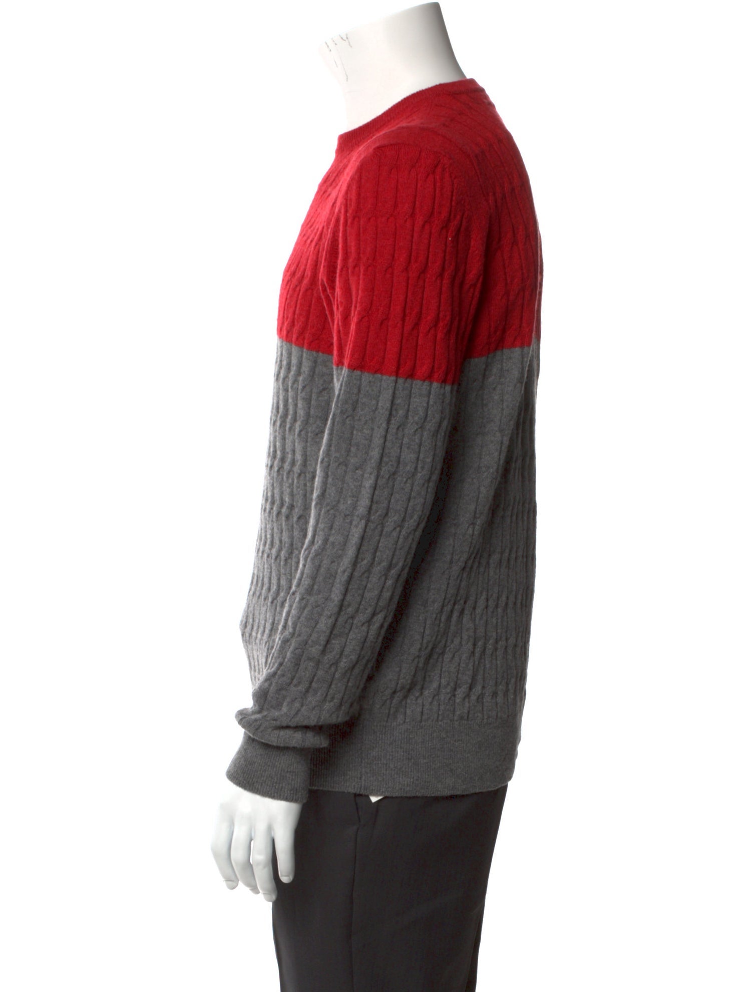Eleventy Cashmere Colorblock Pattern Pullover