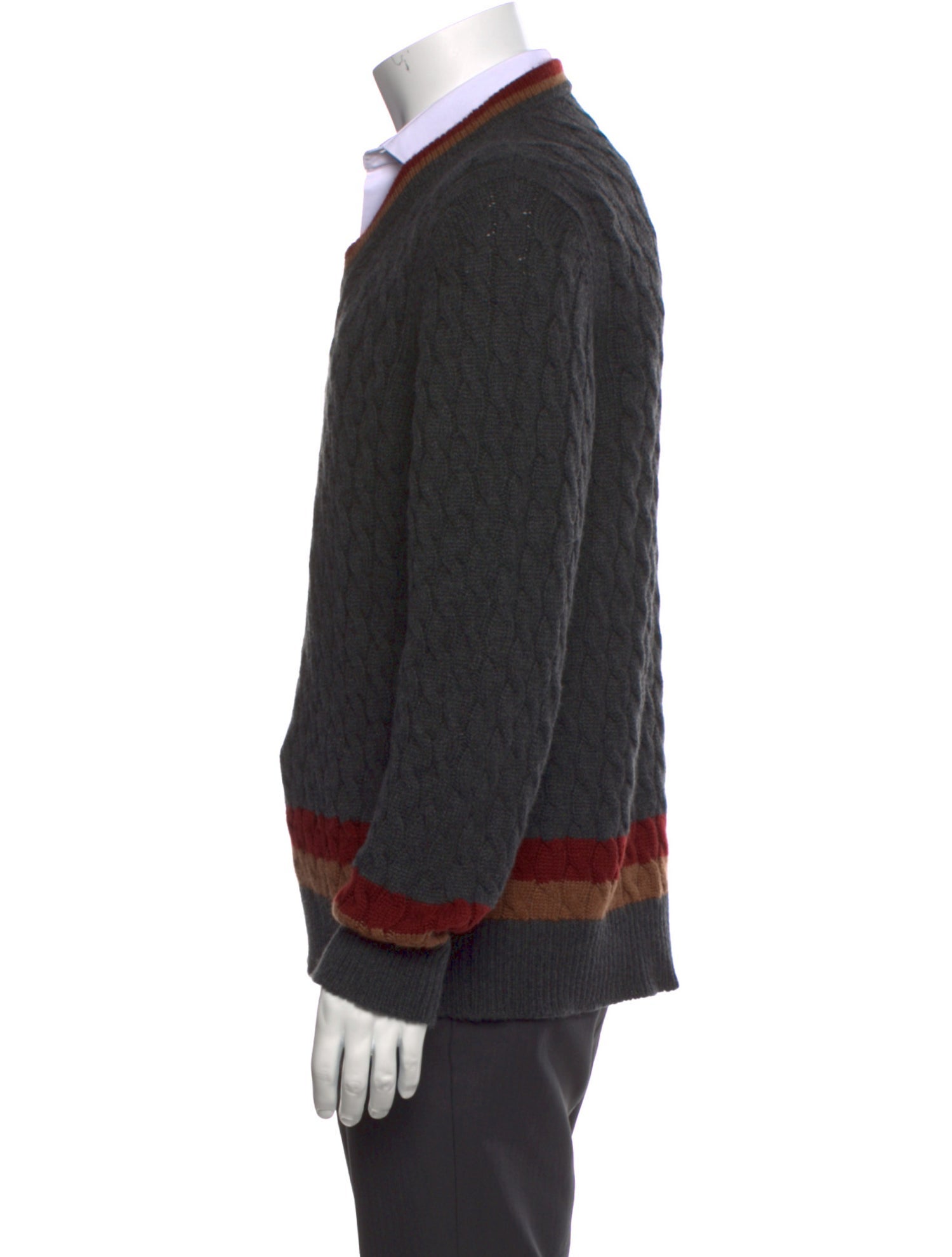 Eleventy Cashmere Striped Pullover