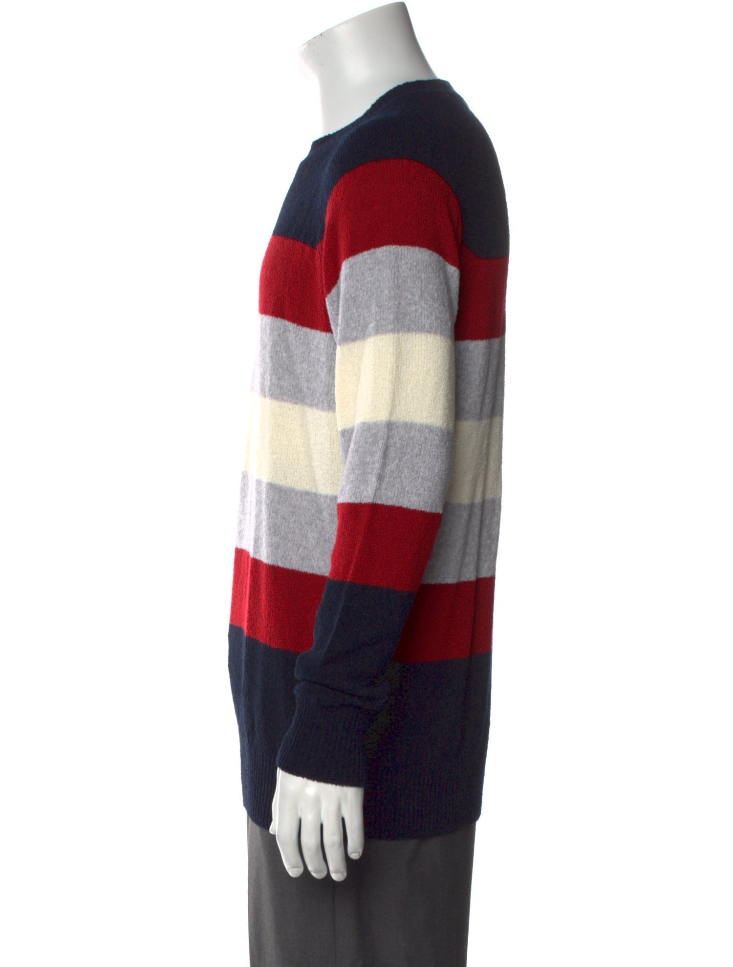 Eleventy Striped Crew Neck Pullover