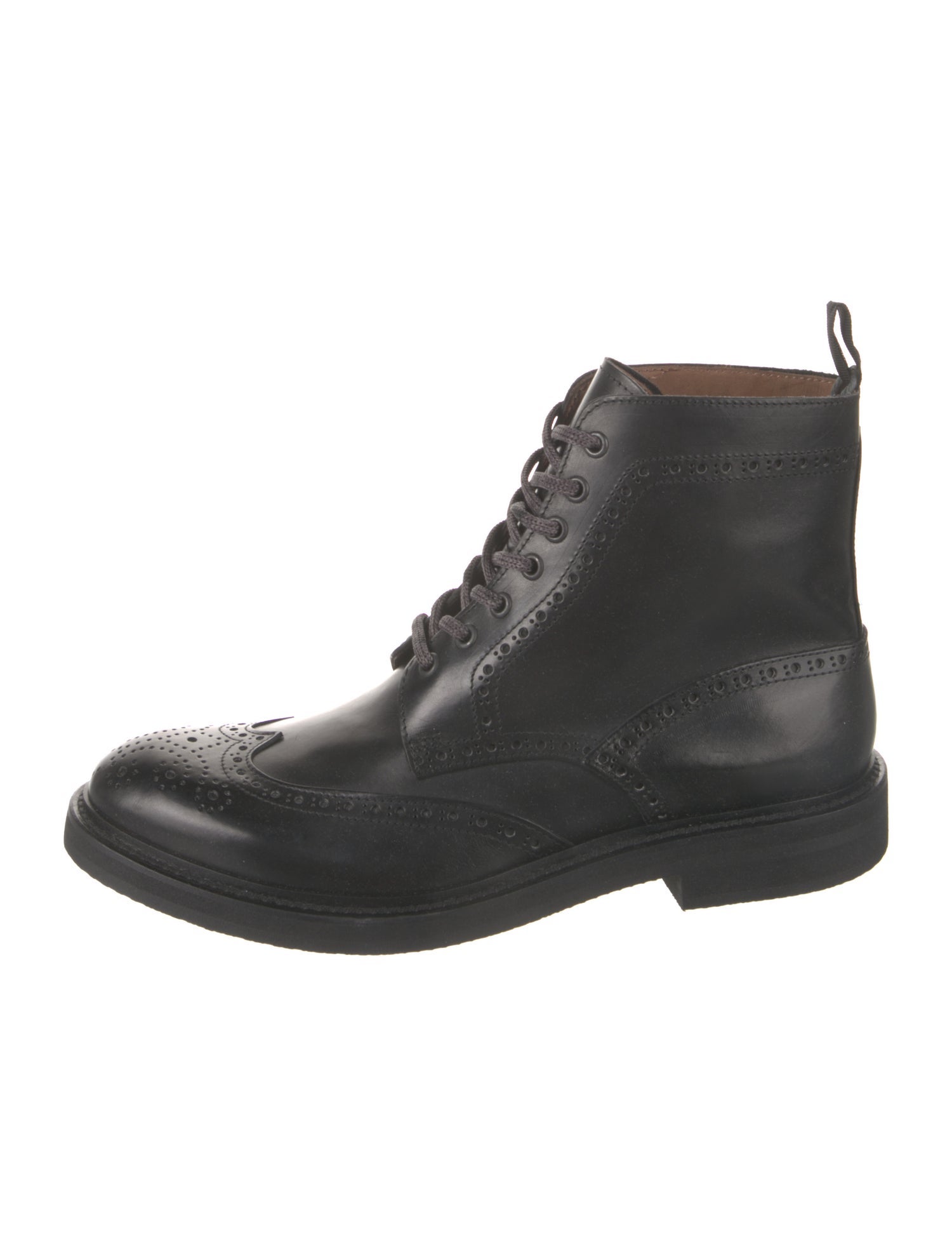 Eleventy Leather Lace-Up Boots