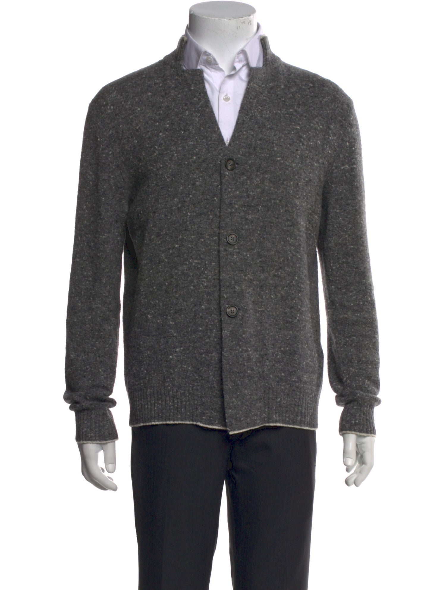Eleventy Wool V-Neck Cardigan