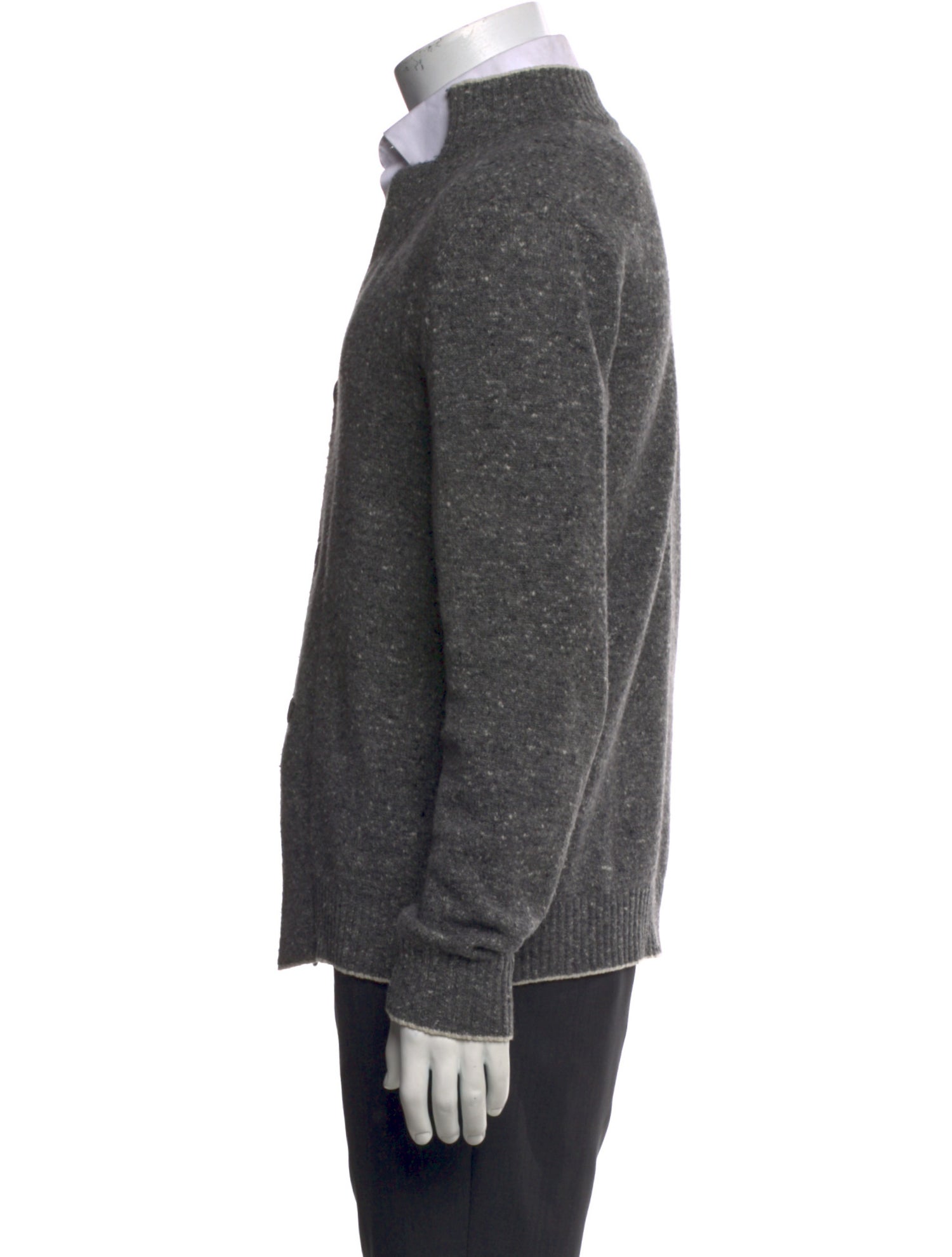 Eleventy Wool V-Neck Cardigan