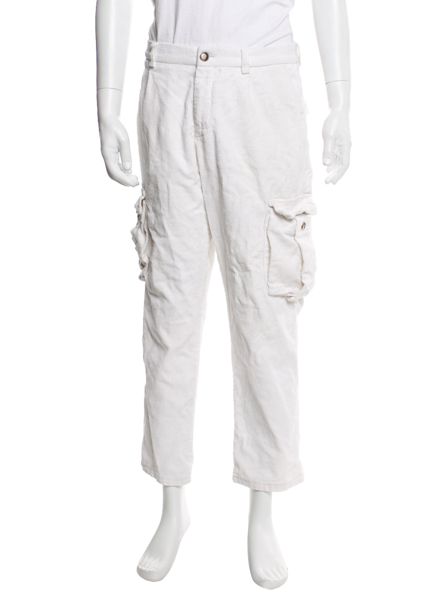 Eleventy Striped Cargo Pants