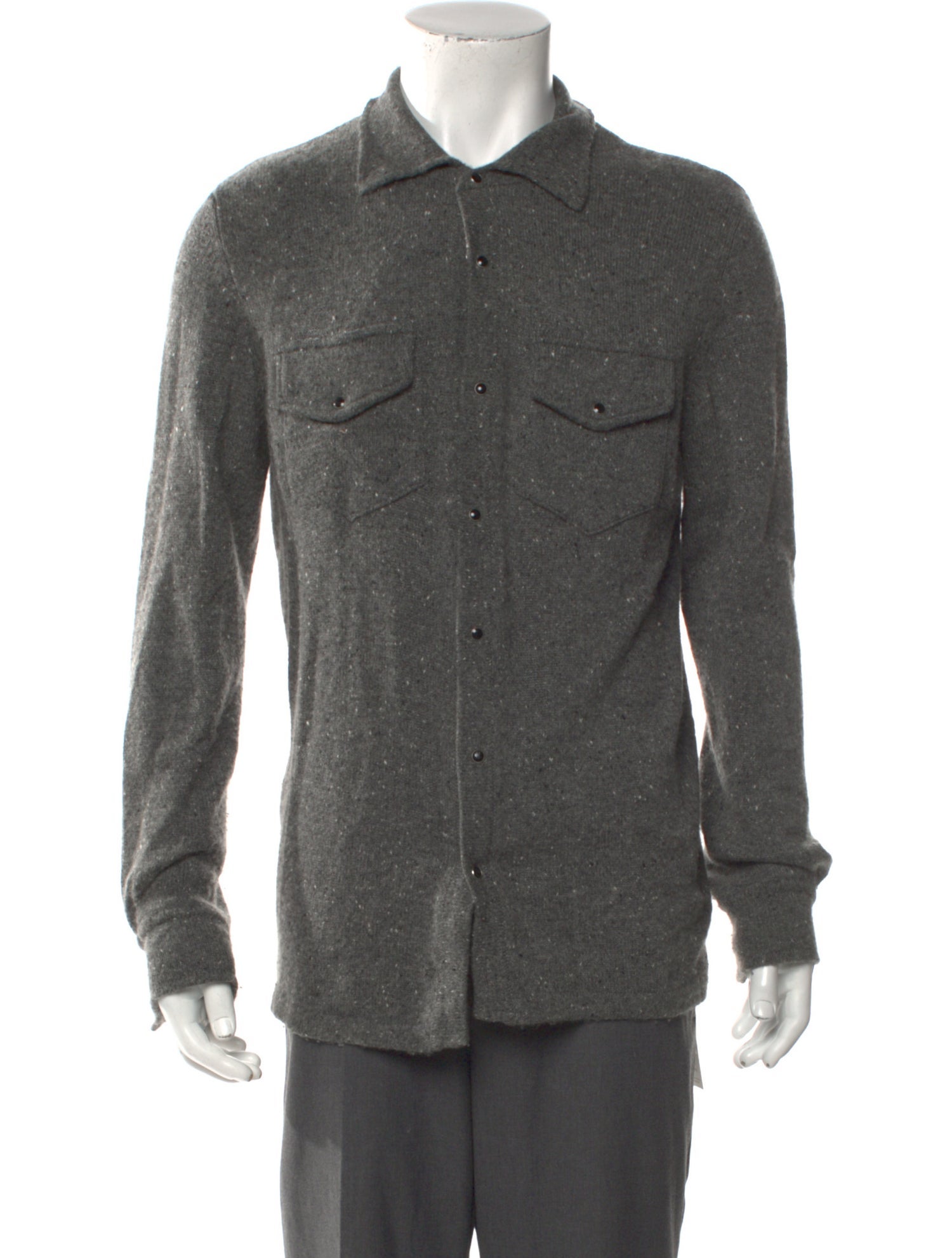 Eleventy Cashmere Collar Cardigan