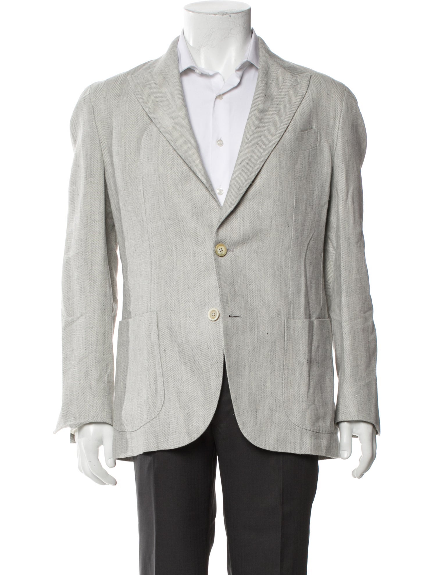 Eleventy Linen Peacoat