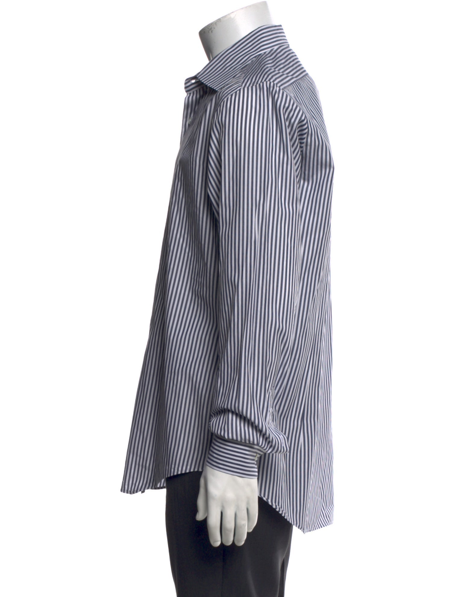 Eleventy Striped Long Sleeve Dress Shirt