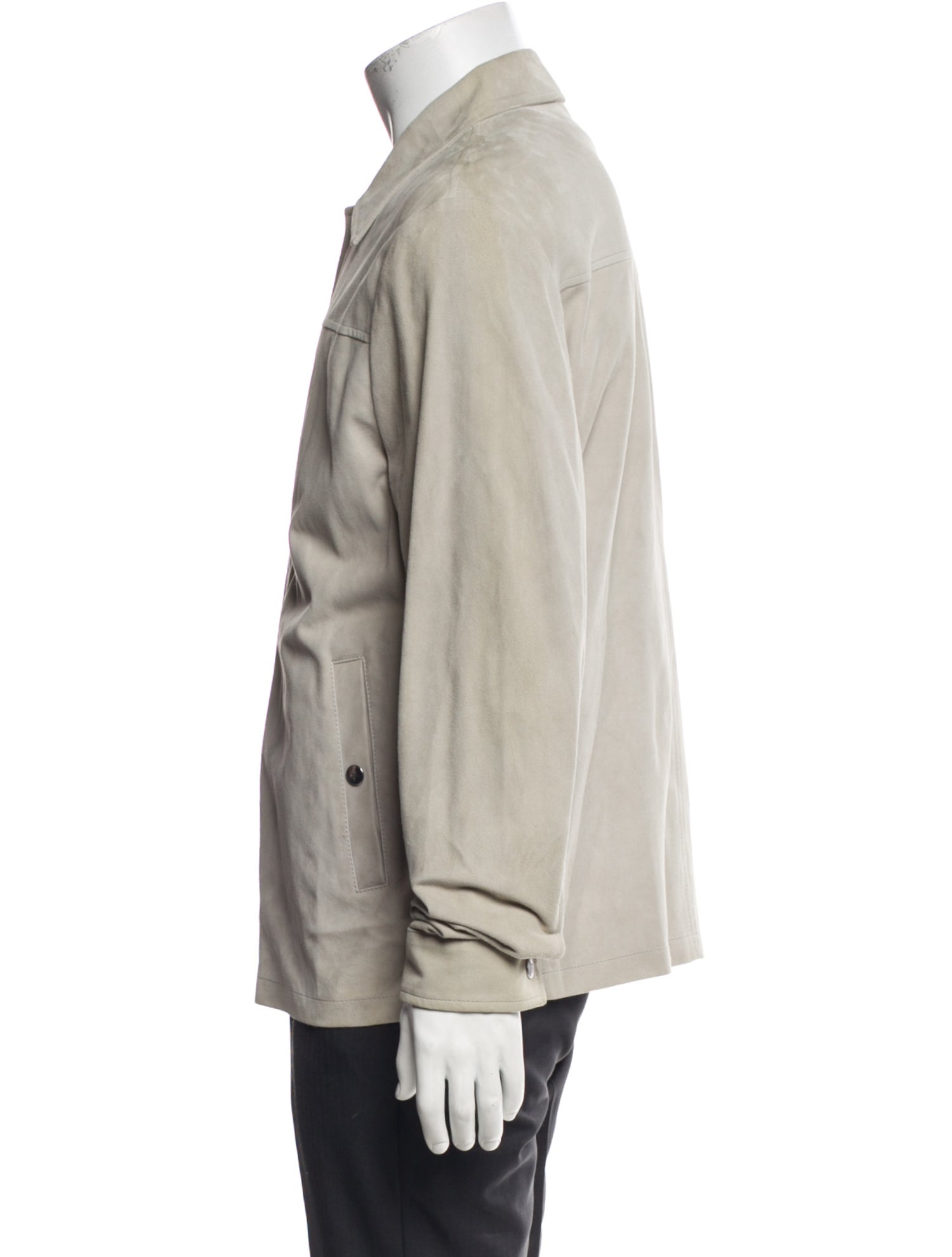 Eleventy Goat Leather Jacket