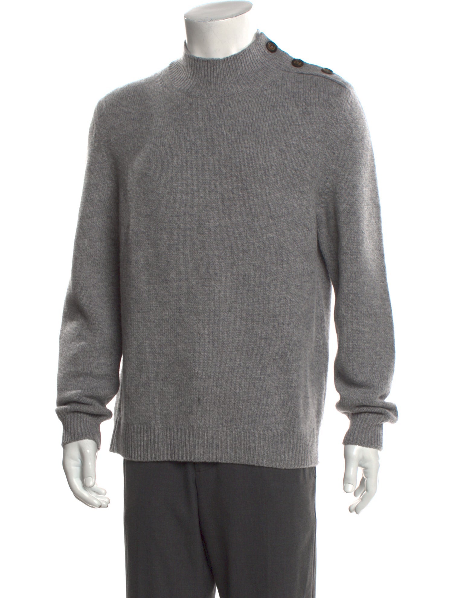 Eleventy Wool Turtleneck Polo Sweater