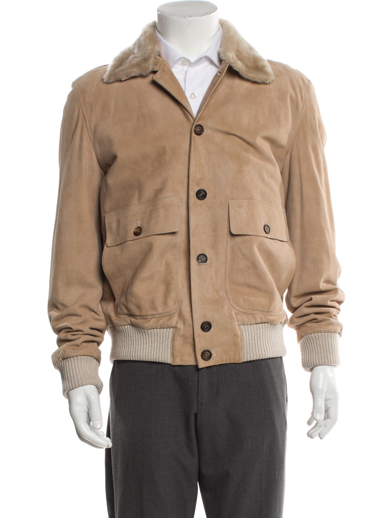 Eleventy Goat Leather Utility Jacket