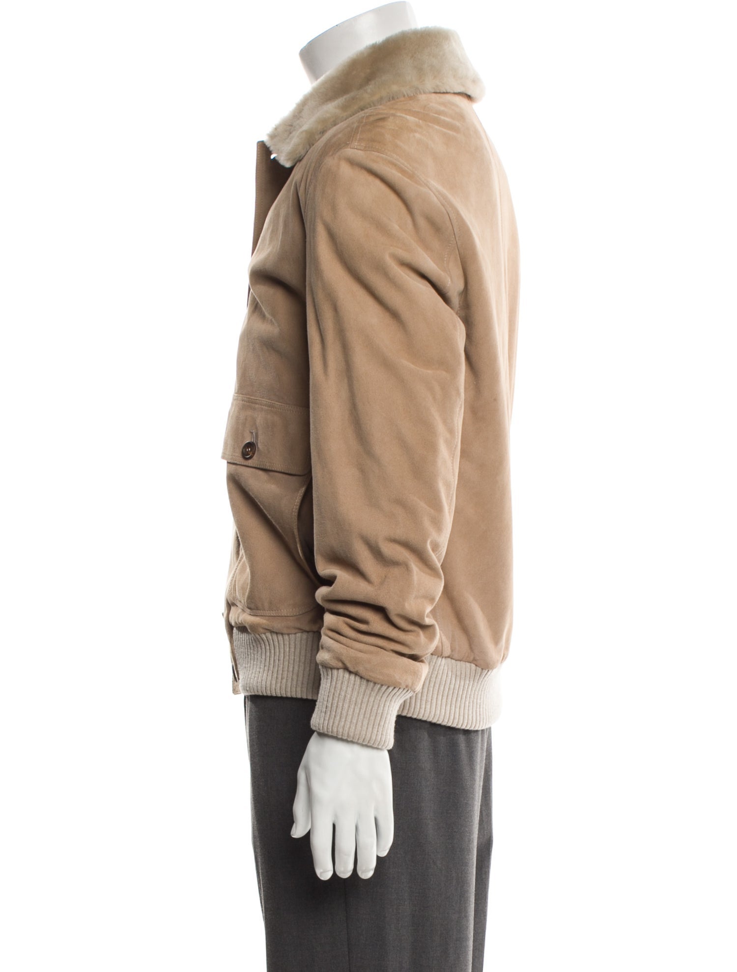 Eleventy Goat Leather Utility Jacket