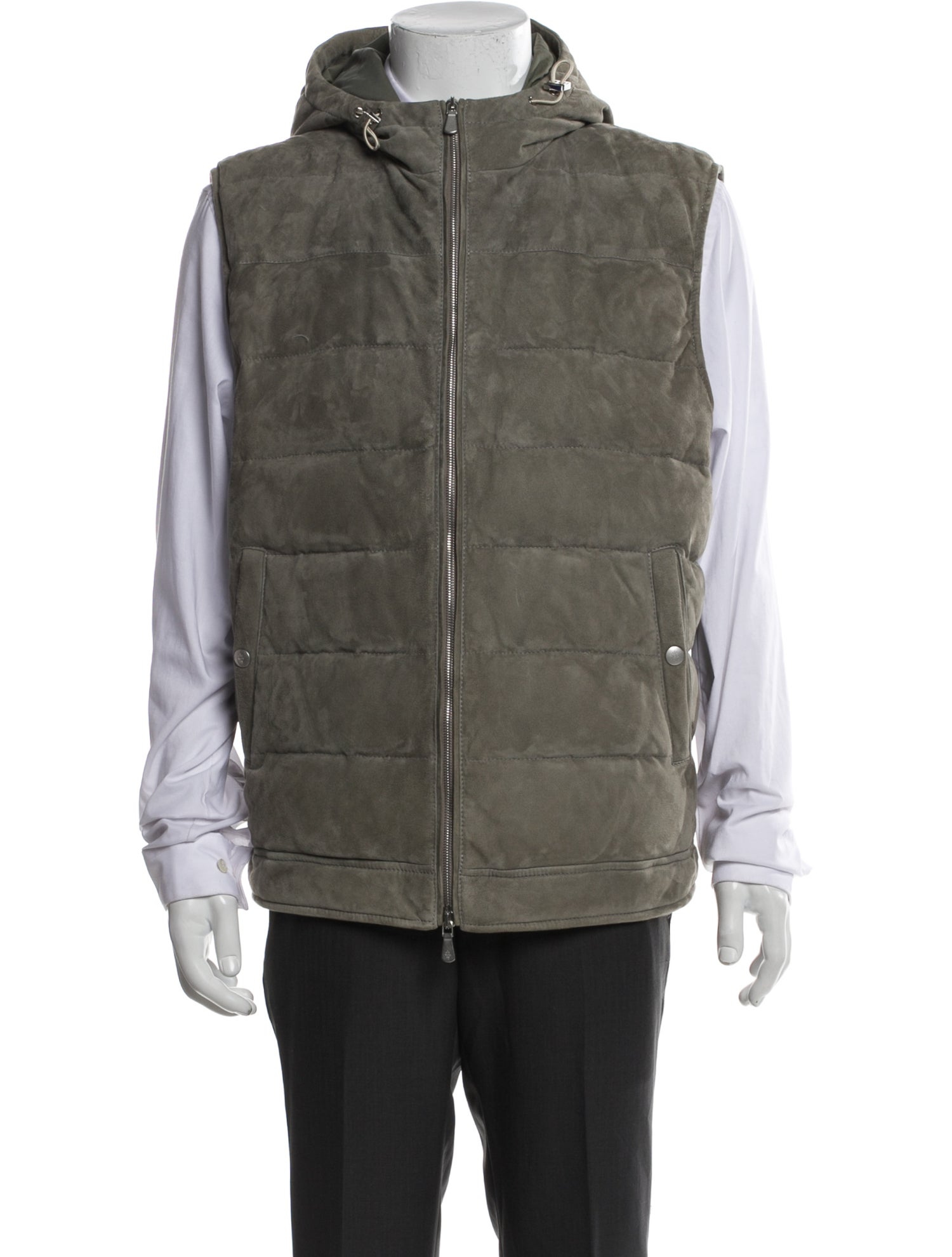 Eleventy Lamb Leather Vest