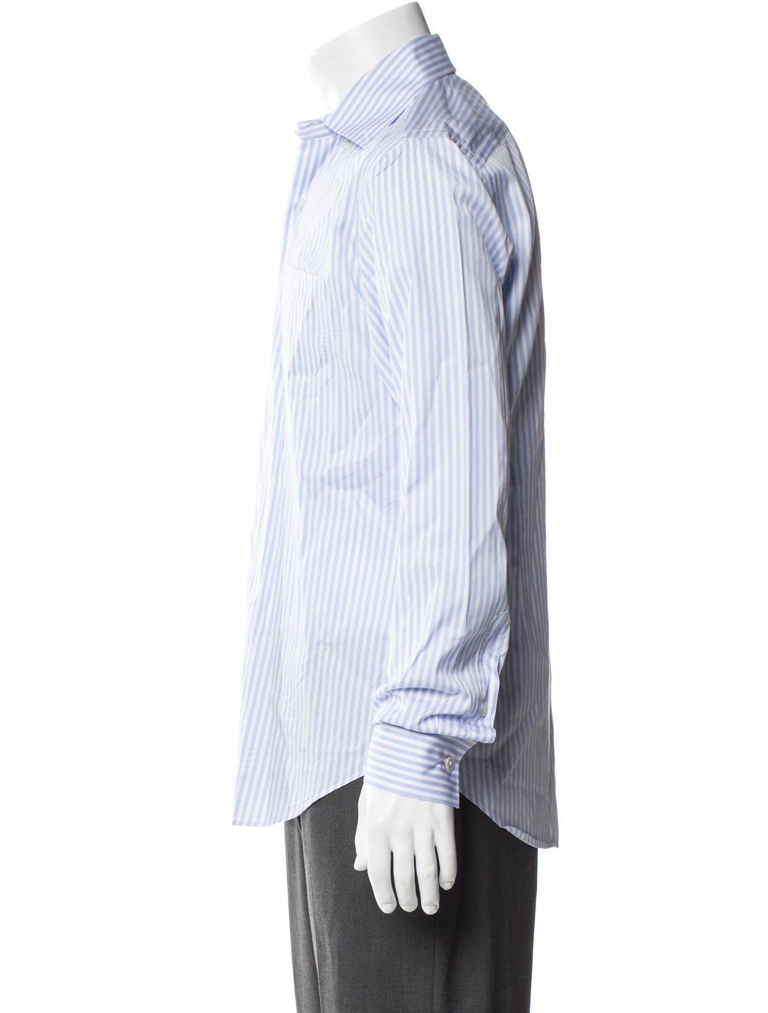 Eleventy Striped Long Sleeve Dress Shirt
