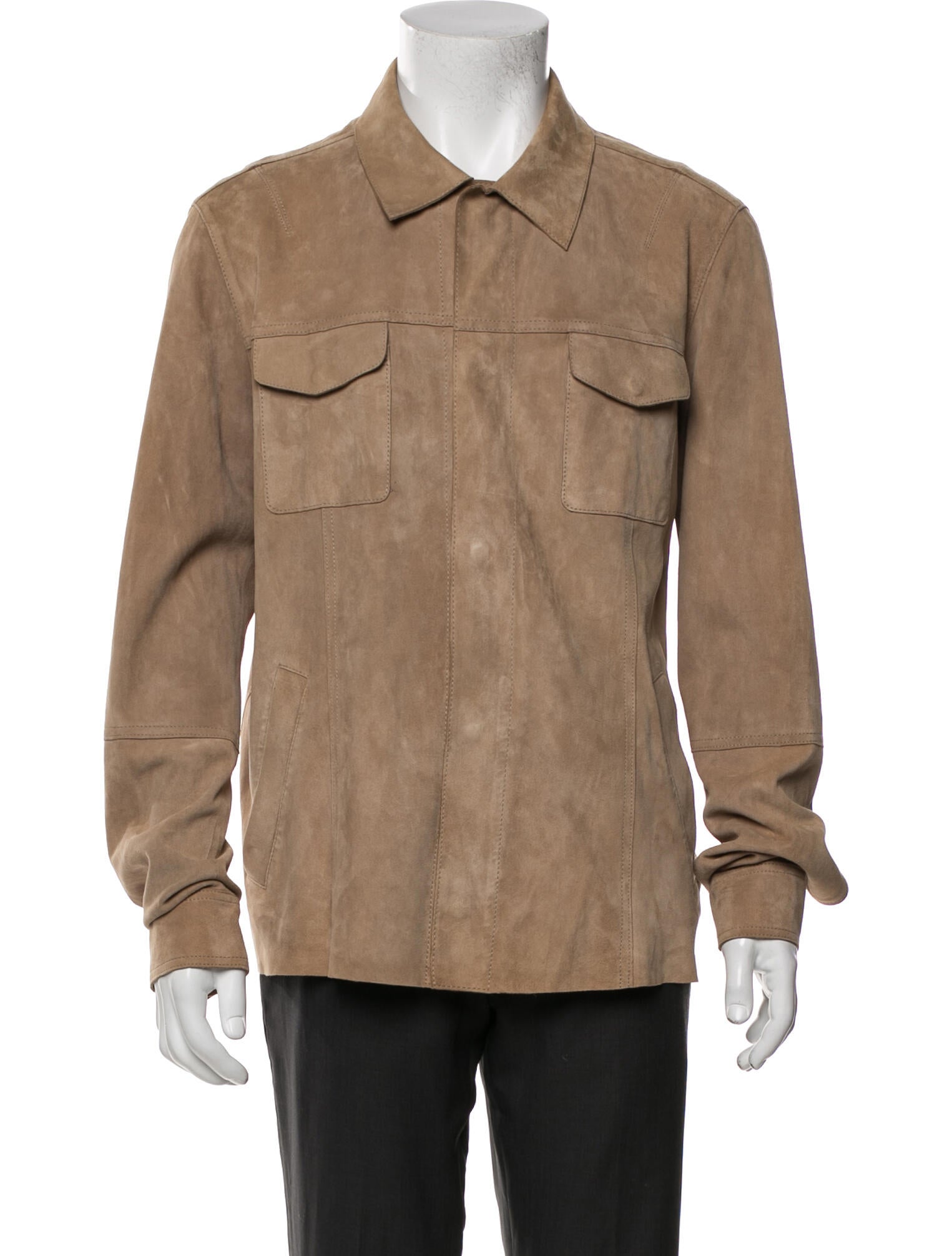 Eleventy Suede Trucker Jacket
