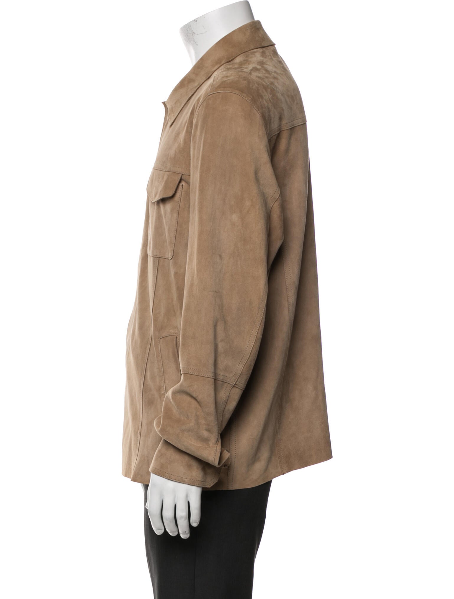 Eleventy Suede Trucker Jacket