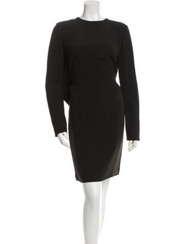 Elie Saab Tie-Accented Sheath Dress w/ Tags