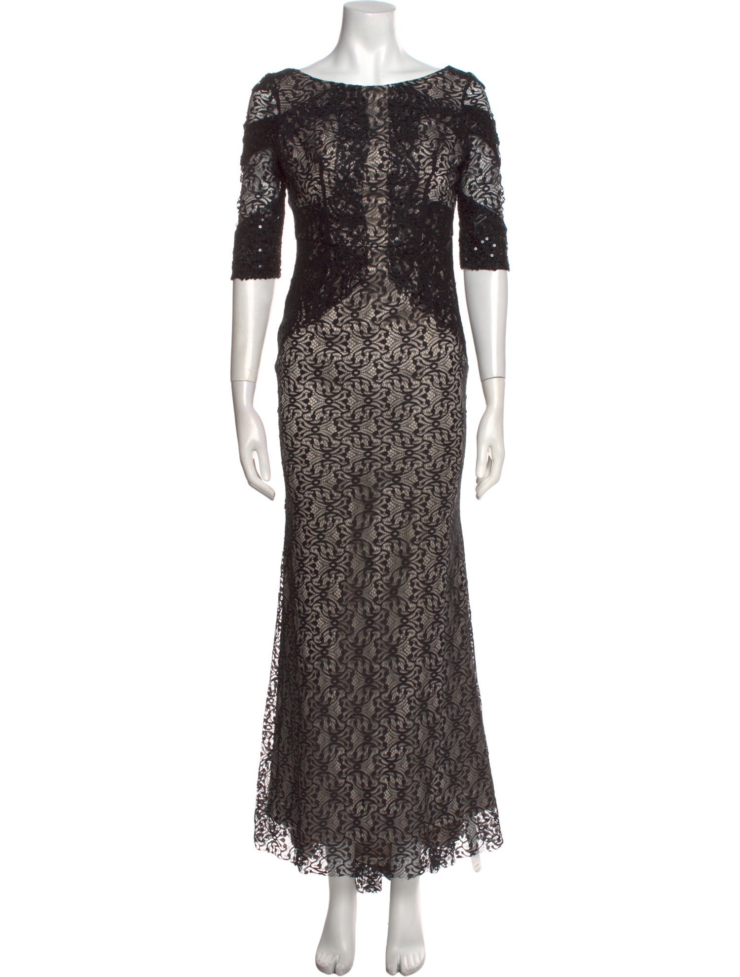 Elie Saab Lace Pattern Long Dress