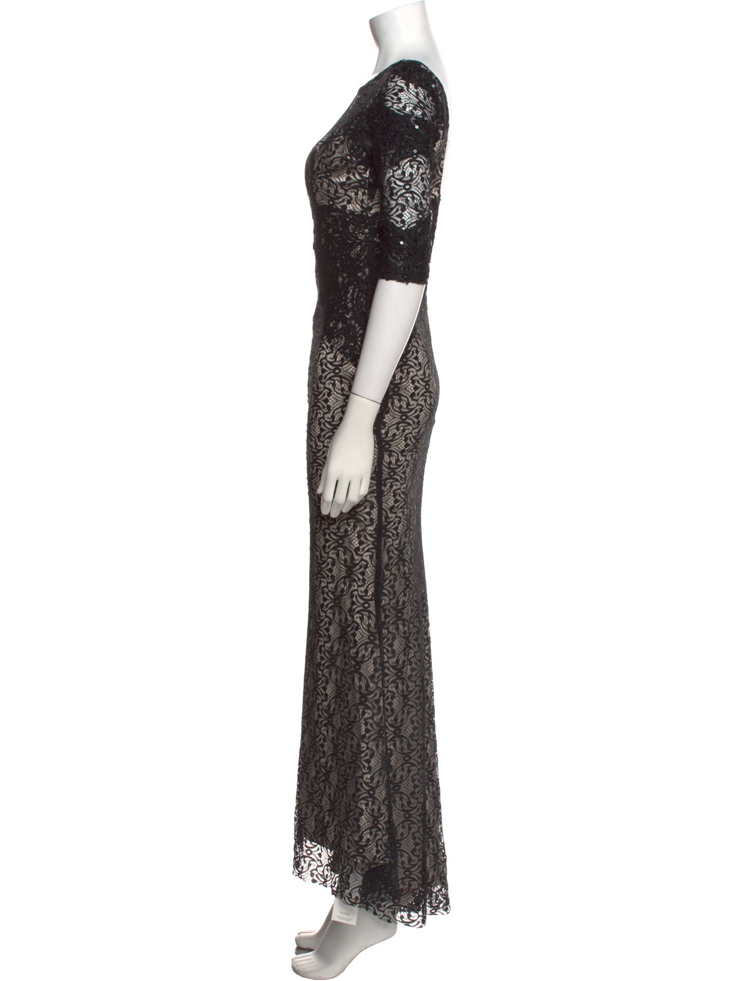 Elie Saab Lace Pattern Long Dress