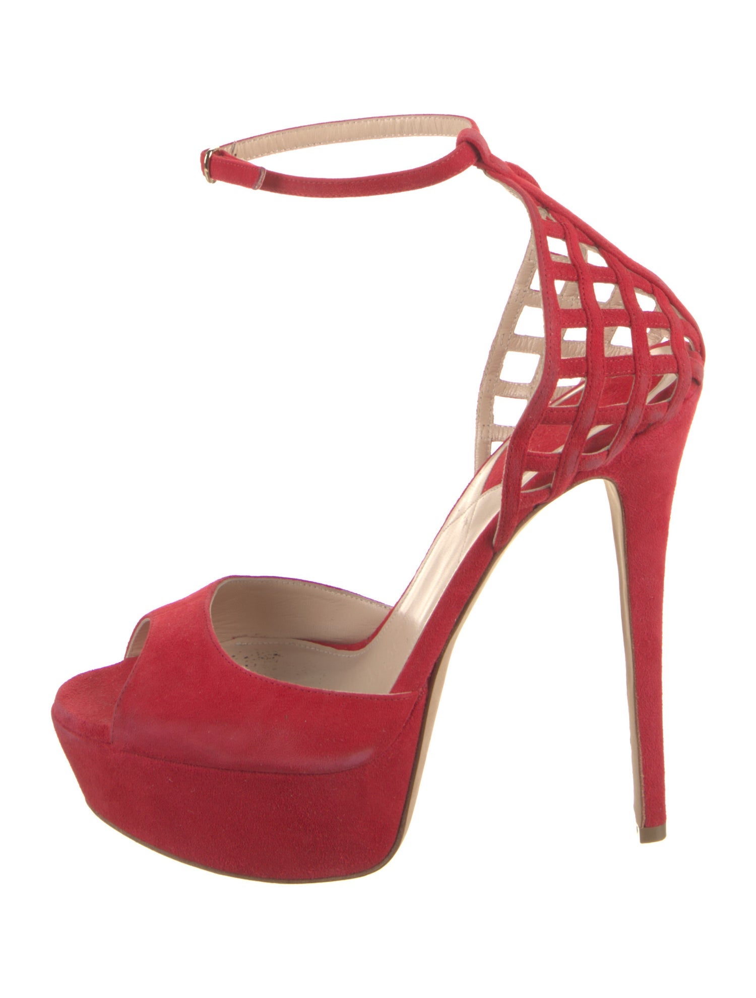 Elie Saab Suede D'Orsay Pumps