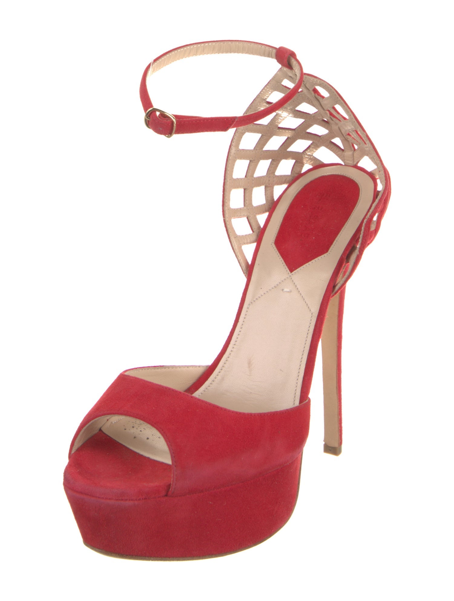 Elie Saab Suede D'Orsay Pumps