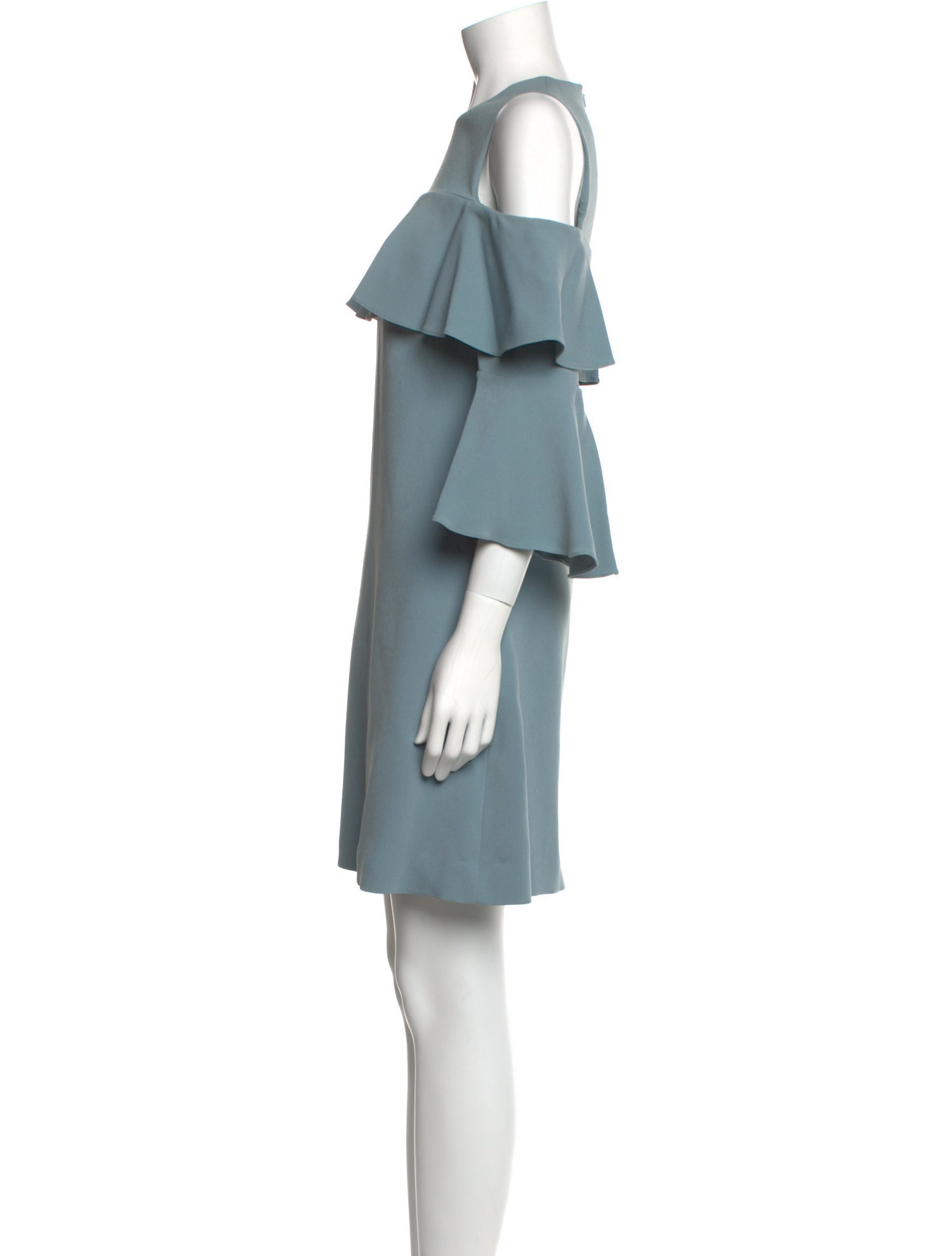 Elie Saab Crew Neck Mini Dress