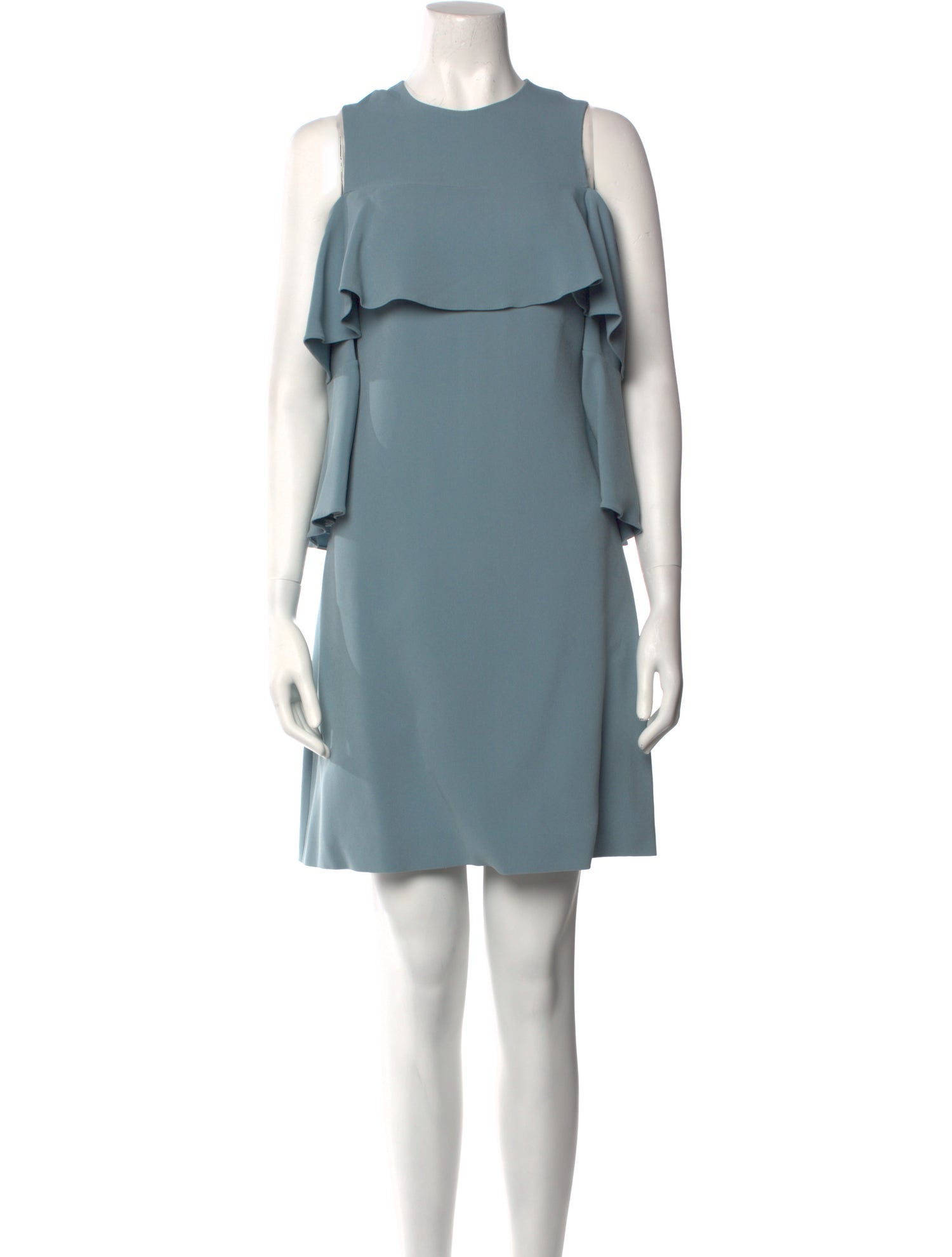 Elie Saab Crew Neck Mini Dress