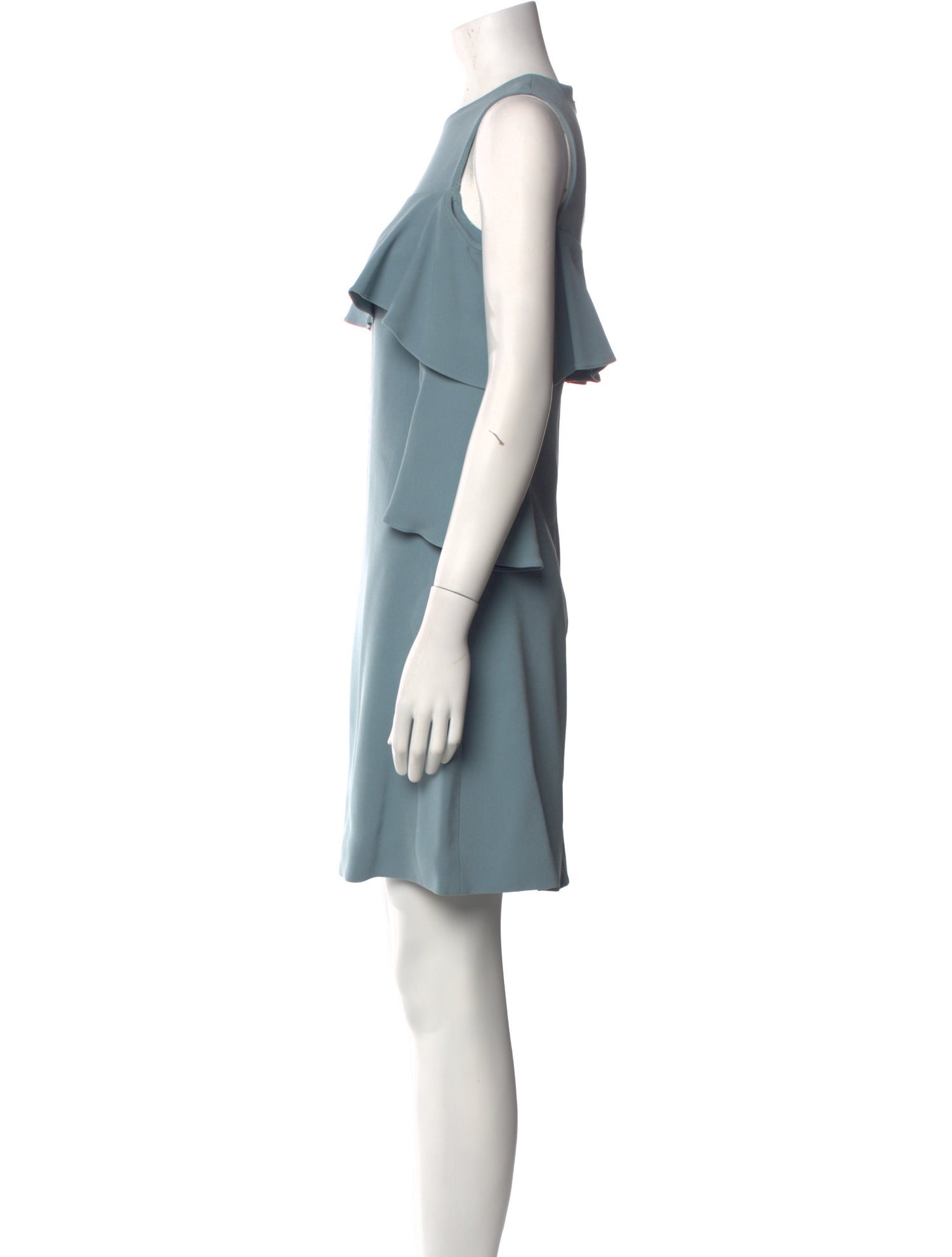 Elie Saab Crew Neck Mini Dress